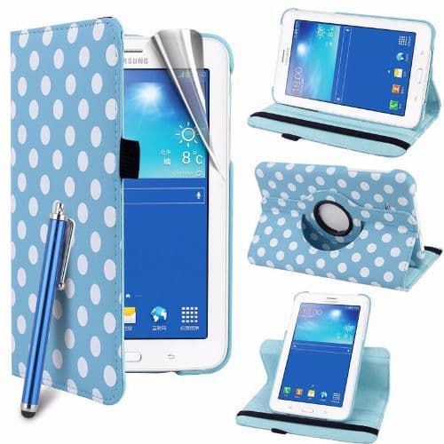 Samsung Galaxy Tab 3 7 Lite 360 Swivel Stand Case Cover